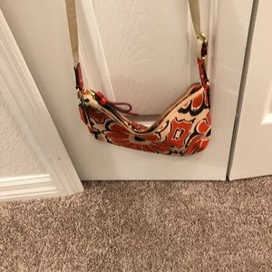 Canvas poppy Coach shoulder bag.